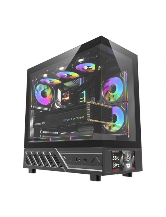 DarkFlash Computer Case DS950+screen Black (+6 Fans)