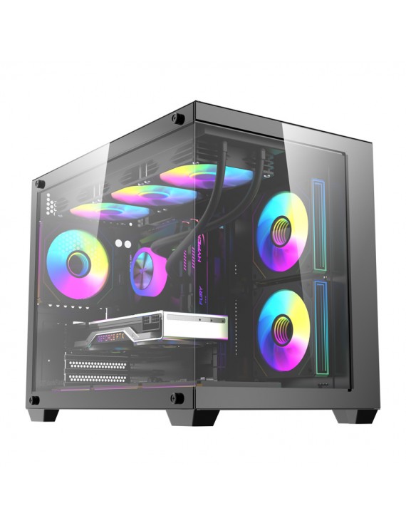 DarkFlash Computer Case B275 Black PRO (+6 Fans)