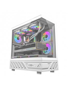 DarkFlash Computer Case DS950 White (No Fans)