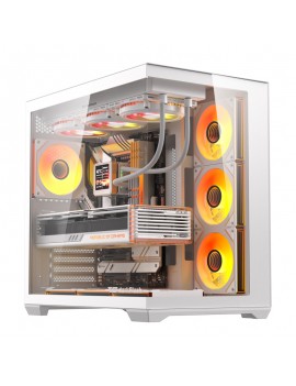 DarkFlash Computer Case C280 White (+7 Fans)