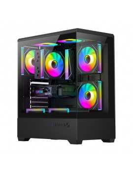 DarkFlash Computer Case C365 Black (+5 Fans)