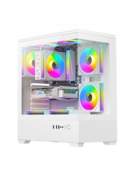 DarkFlash Computer Case C365 White (+5 Fans)