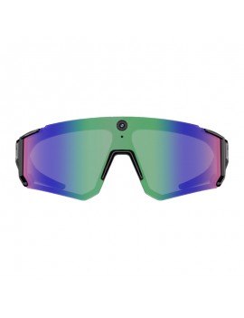 Colmi V06 AI Black Sports Sunglasses (with Blue Lenses)