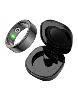 COLMI R02 Smart Ring Size 11 20.3mm (Black) + Charging Case