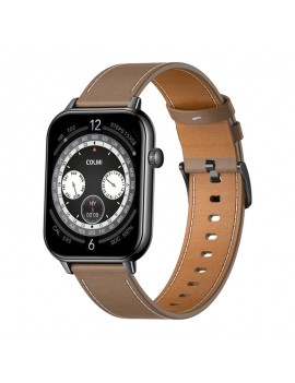 COLMI C28 Smartwatch Black + brown leather