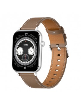 COLMI C28 Smartwatch Silver + brown leather