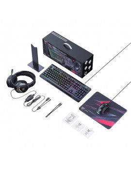 Onikuma Gaming Set TZ5008 5in1: keyboard, mouse, headphones, mouse mat and stand