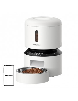 PETLIBRO Granary 3L Pet Food Dispenser with Double Bowl (White)