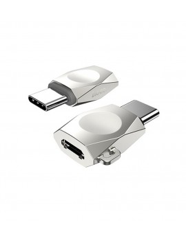 Adaptor Hoco UA8 Micro Usb σε USB-C Nickel