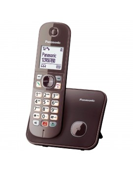 Dect/Gap Panasonic KX-TG6851GRA  with Large White and Speaker Phone Brown