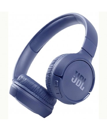 Bluetooth Stereo JBL JBLT510  Over-ear  Pure Bass Sound Multipoint, Support Voice Assistant με 40 hr Blue