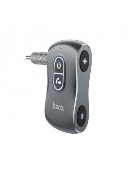 Bluetooth FM Transmitter Hoco E73 Tour BT v5.0 AUX 3,5mm TF Card Metal Built-In Microphone Gray