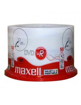 DVD-R Maxell 16X SP50 For 4.7GB 50pcs Full Face Inkjet Printable