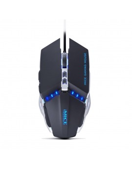 Wired Mouse iMICE T80 Gamer 6D with 6 Buttons, 3200 DPI LED Lightning. Black