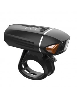 Bicycle Light Ancus EOS450S with LED Front Light and Remote Side Flash, 3 Brightness Levels and USB Charging. Black