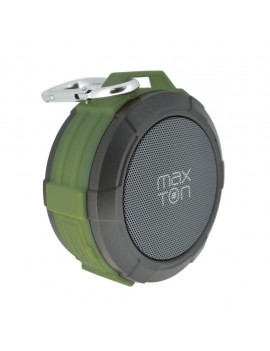 Outdoor Proof Wireless Speaker Bluetooth Maxton Telica MX51 3W IP5 Green with Speakerphone, Audio-in, MicroSD