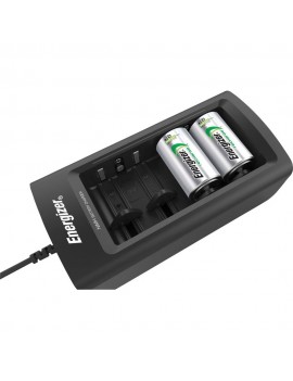Battery Charger Energizer ACCU Recharge Universal for up to 8 AA/AAA/C/D/9V with Charge Status Indicator