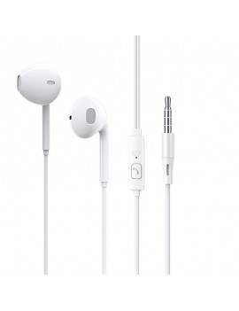 Hands Free Ancus Melody MD66 Semi in-Earbud Stereo 3.5mm Micrphone, Answer Button1,2m White