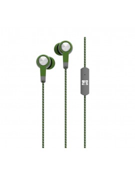 Hands Free Body Glove Blast Earphones Stereo 3.5mm Green with Micrphone and Cord Cable