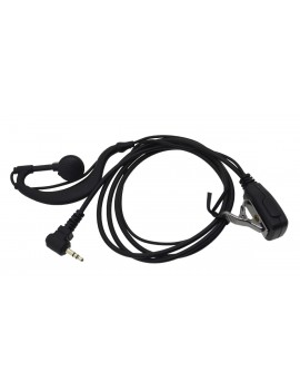 Hands Free Mono Ancus HiConnect 2.5mm with operating button for Walkie Talkie Black Bulk