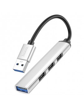 Hub USB Hoco HB26 USB3.0+ 3xUSB2.0 Silver