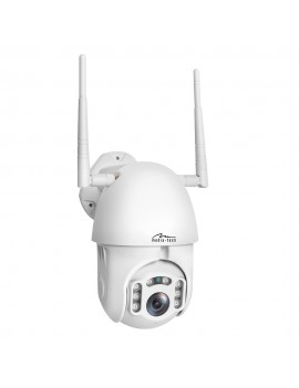 IP Camera Media-Tech MT4102 Cloud SecureCam (1080p) Full HD IP42 Rotating with Headlight, Night Vision, Motion Detector, 2 Way Audio and Micro SD White