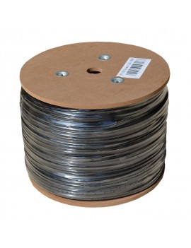 Ethernet Cable Jasper Cat 6 UTP 24AWG CCA Solid 305m Black Outdoor Use