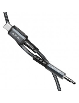 Data Cable Acefast C1-08 USB-C to 3.5mm Male Braided 1.2 Grey