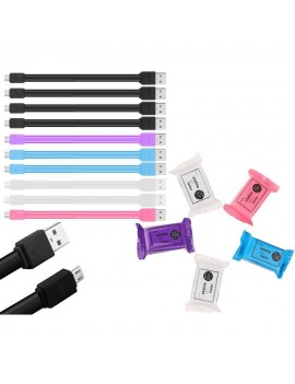 Data Cable Ancus Jasper Candy USB to Micro USB 20 cm Various Colours
