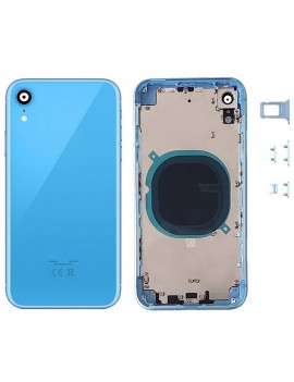 Battery Cover for Apple iPhone XR Blue with Camera Lens, SIM Tray and External Keys OEM Type A