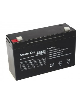 Battery for UPS Green Cell AGM01 AGM (6V 12Ah) 1.84kg 151mm x50mm x 94mm