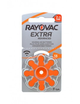 Hearing Aid Batteries Rayovac 13 Extra Advanced 1.45V Pcs. 8