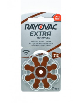 Hearing Aid Batteries Rayovac 312 Extra Advanced 1.45V Pcs. 8