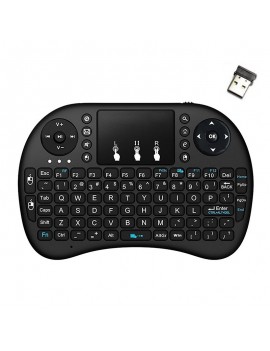 Wireless Keyboard and Remote Keywin Mini Rii i8+ for Smartphone, Tablet, PC, και SmartTV Black