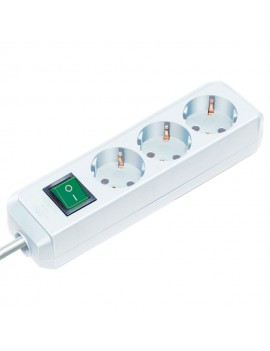 Power Strip Brennenstuhl  with 3 Inlet Sockets and On / Off Switch Cable 1.5 m IP20 White