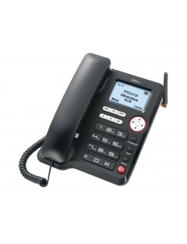 3G Desktop Phone Maxcom Comfort MM29D Black with Mobile Phone Use