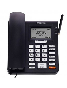 GSM Desktop Phone Maxcom Comfort MM28D Black with Mobile Phone Use and FM Radio