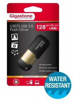 USB 3.0 Gigastone Flash Drive U307S 128GB Black Professinal Series Metal Frame