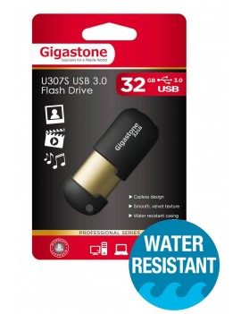 USB 3.0 Gigastone Flash Drive U307S 32GB Black Professinal Series Metal Frame