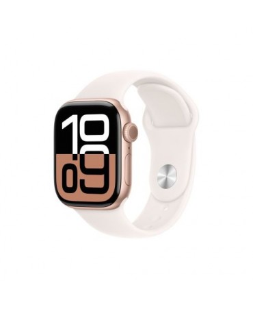 Apple Watch Series 10 GPS 42mm Rose Gold Alu Case, Light Blush Sport Band S/M EU MWWH3