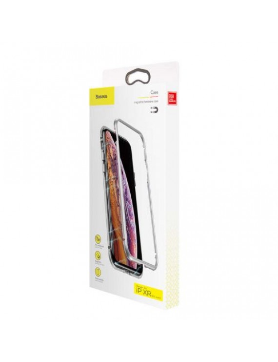 Baseus iPhone Xr case Magnetite hardware Silver (WIAPIPH61-CS0S)