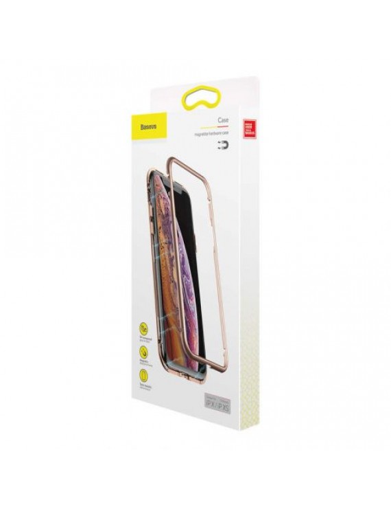 Baseus iPhone Xs case Magnetite hardware Gold (WIAPIPH58-CS0V)