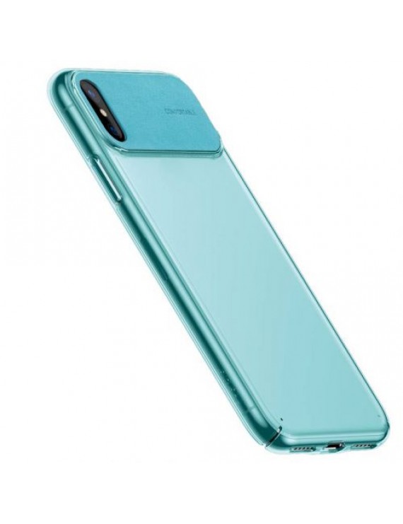 Baseus iPhone Xs Max case Comfortable case Cyan (WIAPIPH65-SS13)