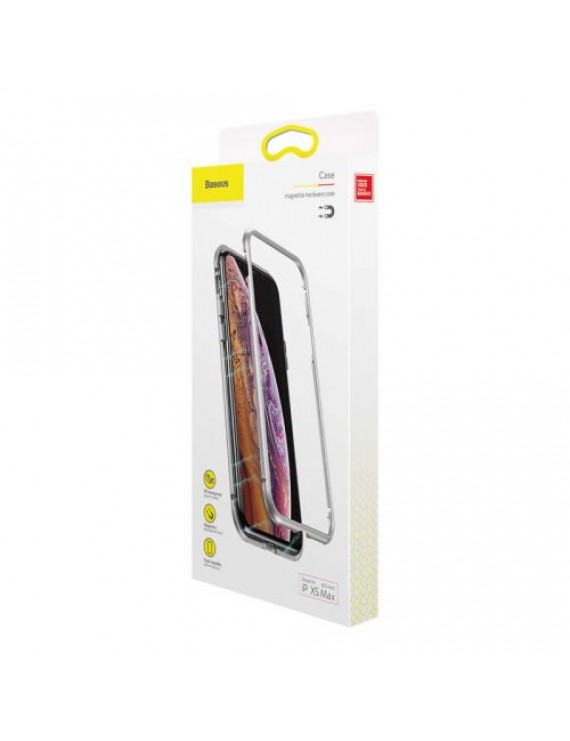 Baseus iPhone Xs Max case Magnetite hardware Silver (WIAPIPH65-CS0S)