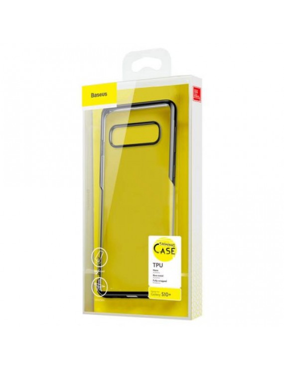 Baseus Samsung S10 Plus case Simple Black (ARSAS10P-MD01)