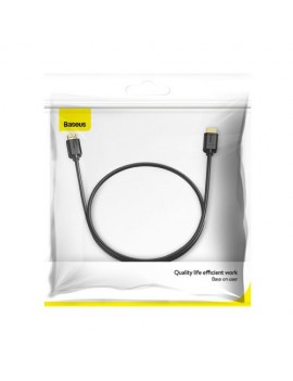 Baseus Video Cable High definition Series HDMI To HDMI 4K 60 Hz, 3D HDR, 18 Gbps, 1m Black (CAKGQ-A01)